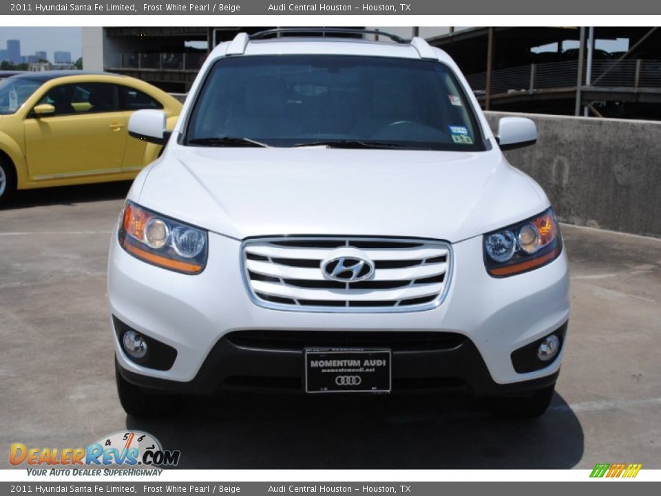 2011 Hyundai Santa Fe Limited Frost White Pearl / Beige Photo #2