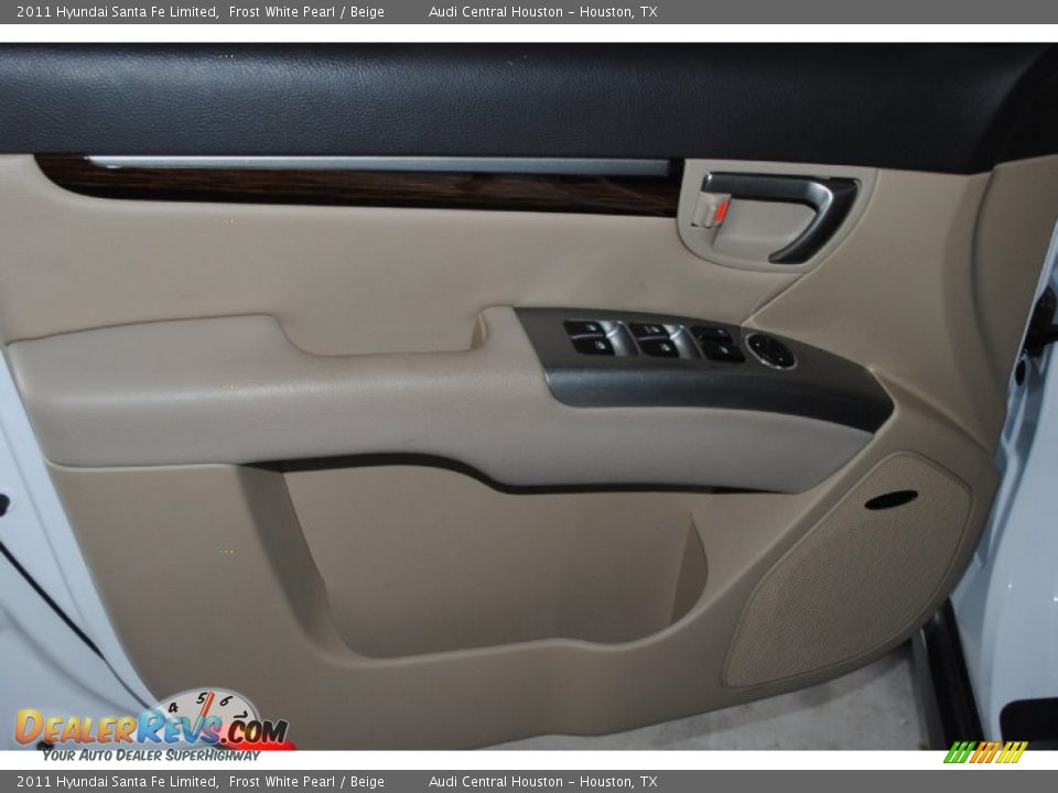 2011 Hyundai Santa Fe Limited Frost White Pearl / Beige Photo #9