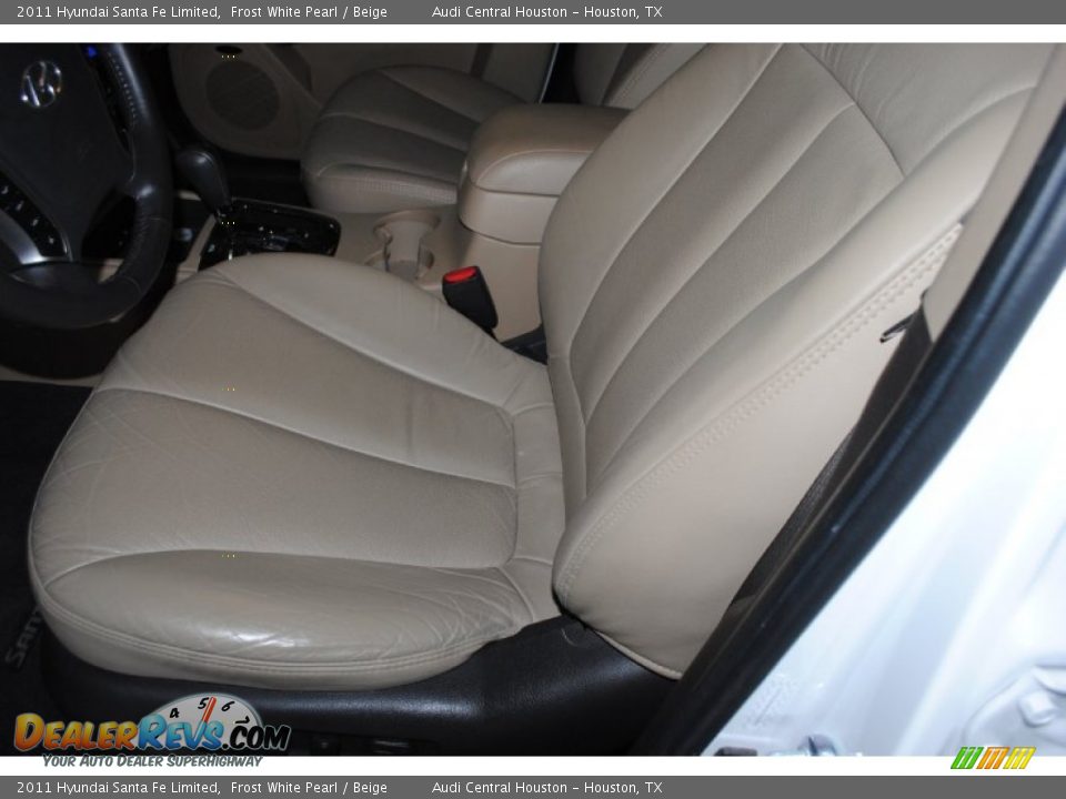 2011 Hyundai Santa Fe Limited Frost White Pearl / Beige Photo #13