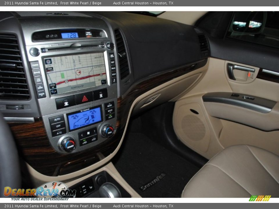 2011 Hyundai Santa Fe Limited Frost White Pearl / Beige Photo #14