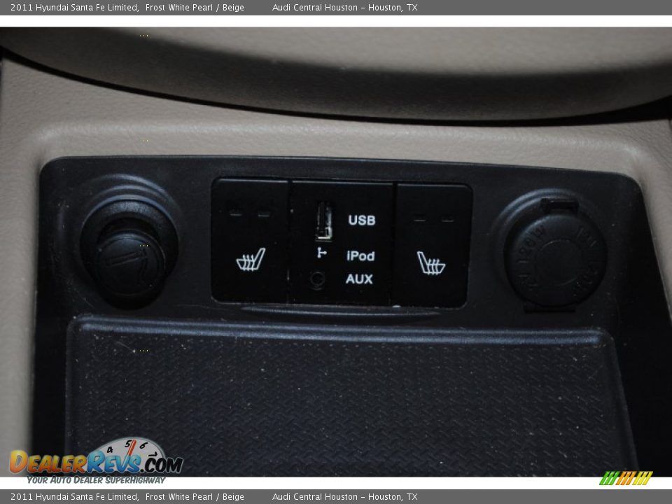 2011 Hyundai Santa Fe Limited Frost White Pearl / Beige Photo #23
