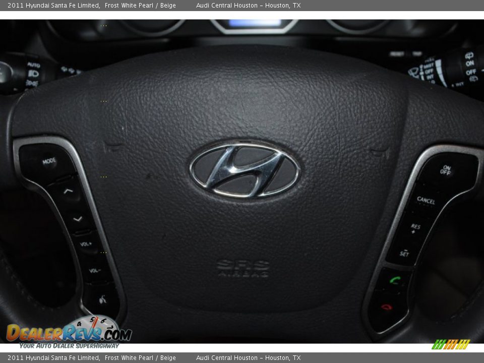 2011 Hyundai Santa Fe Limited Frost White Pearl / Beige Photo #24