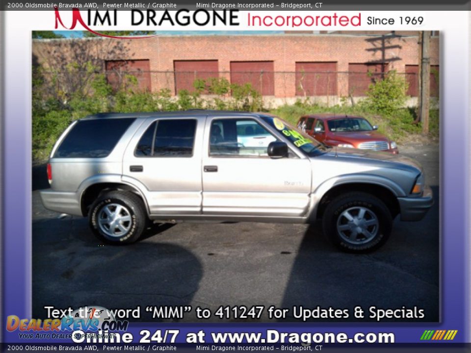 2000 Oldsmobile Bravada AWD Pewter Metallic / Graphite Photo #5
