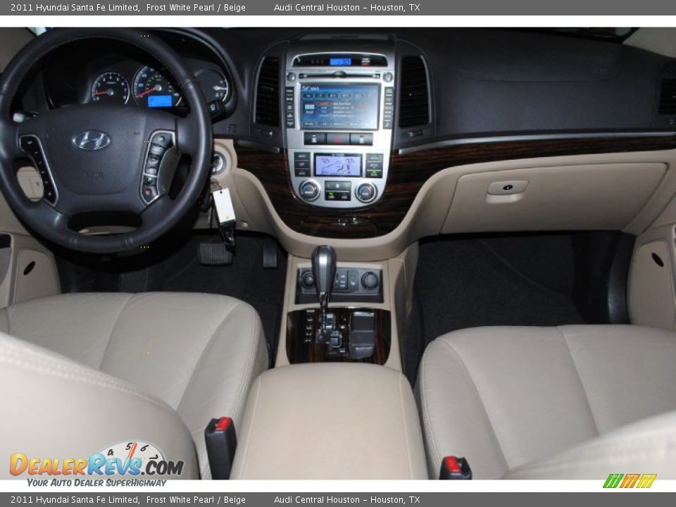 2011 Hyundai Santa Fe Limited Frost White Pearl / Beige Photo #29