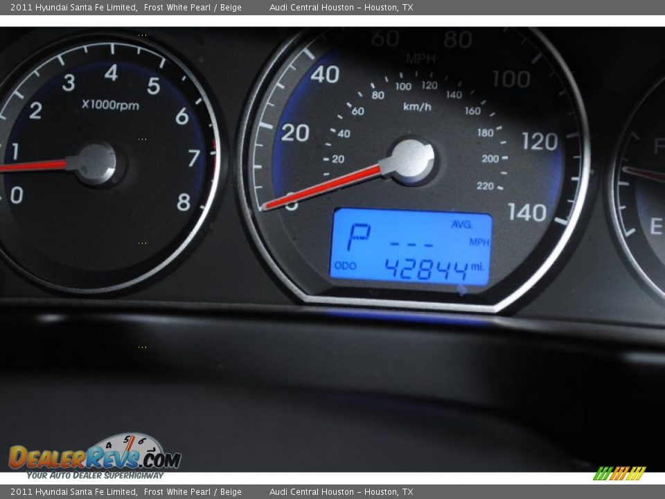 2011 Hyundai Santa Fe Limited Frost White Pearl / Beige Photo #31