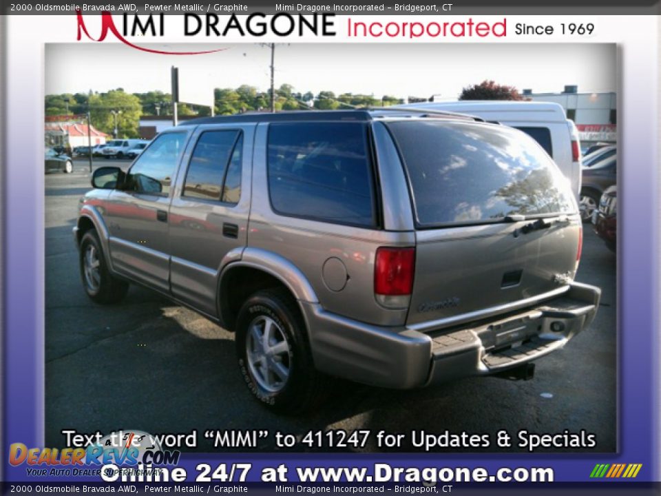 2000 Oldsmobile Bravada AWD Pewter Metallic / Graphite Photo #7