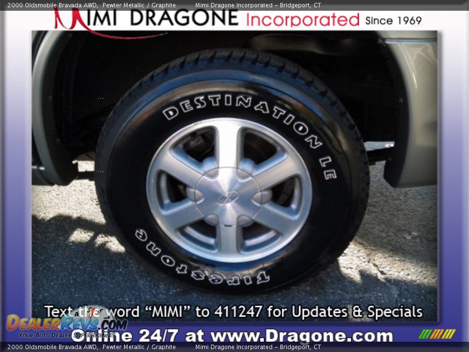 2000 Oldsmobile Bravada AWD Pewter Metallic / Graphite Photo #8