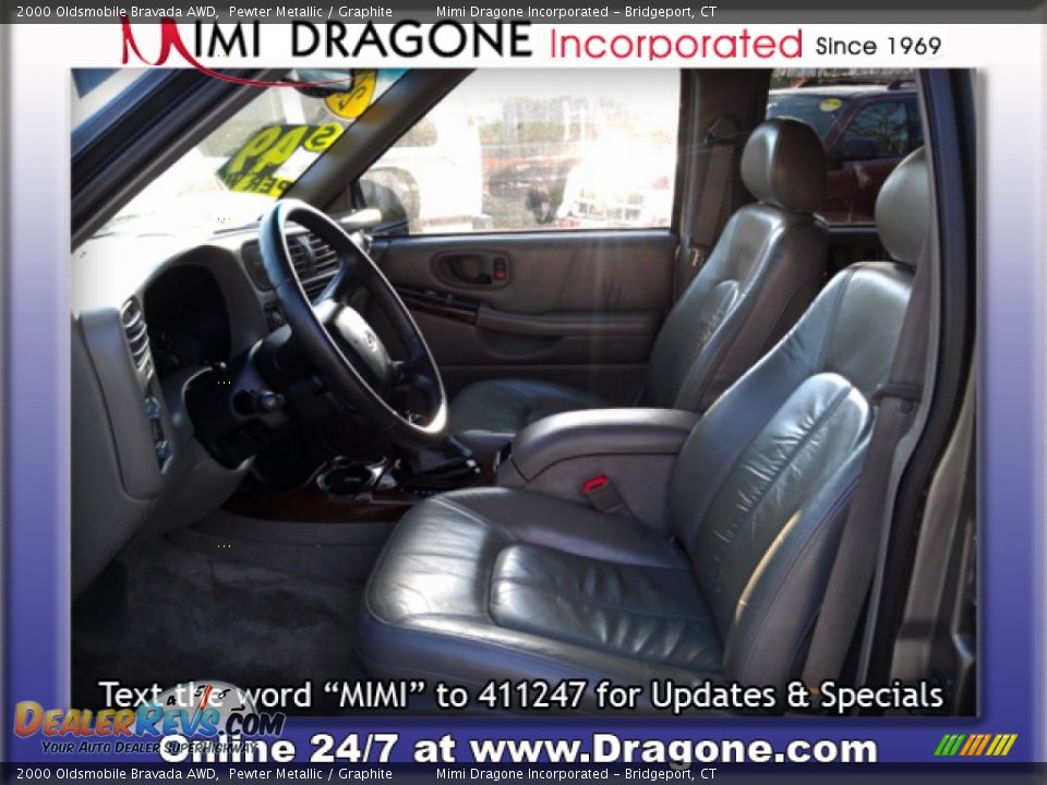 2000 Oldsmobile Bravada AWD Pewter Metallic / Graphite Photo #9