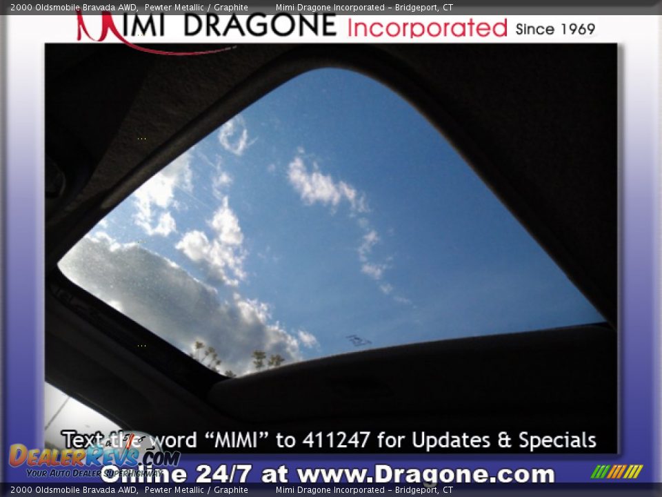 2000 Oldsmobile Bravada AWD Pewter Metallic / Graphite Photo #10