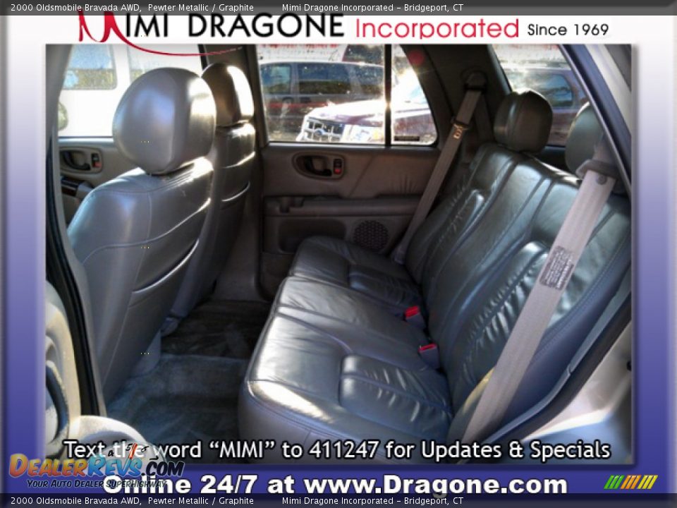 2000 Oldsmobile Bravada AWD Pewter Metallic / Graphite Photo #12