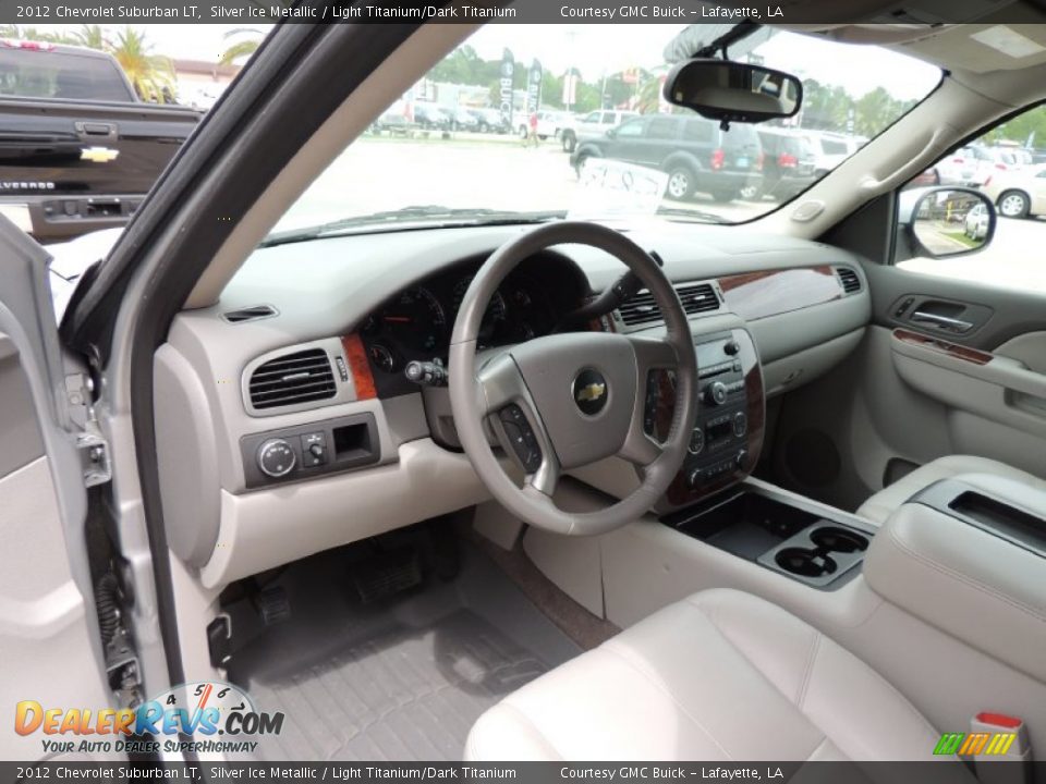 Light Titanium/Dark Titanium Interior - 2012 Chevrolet Suburban LT Photo #15