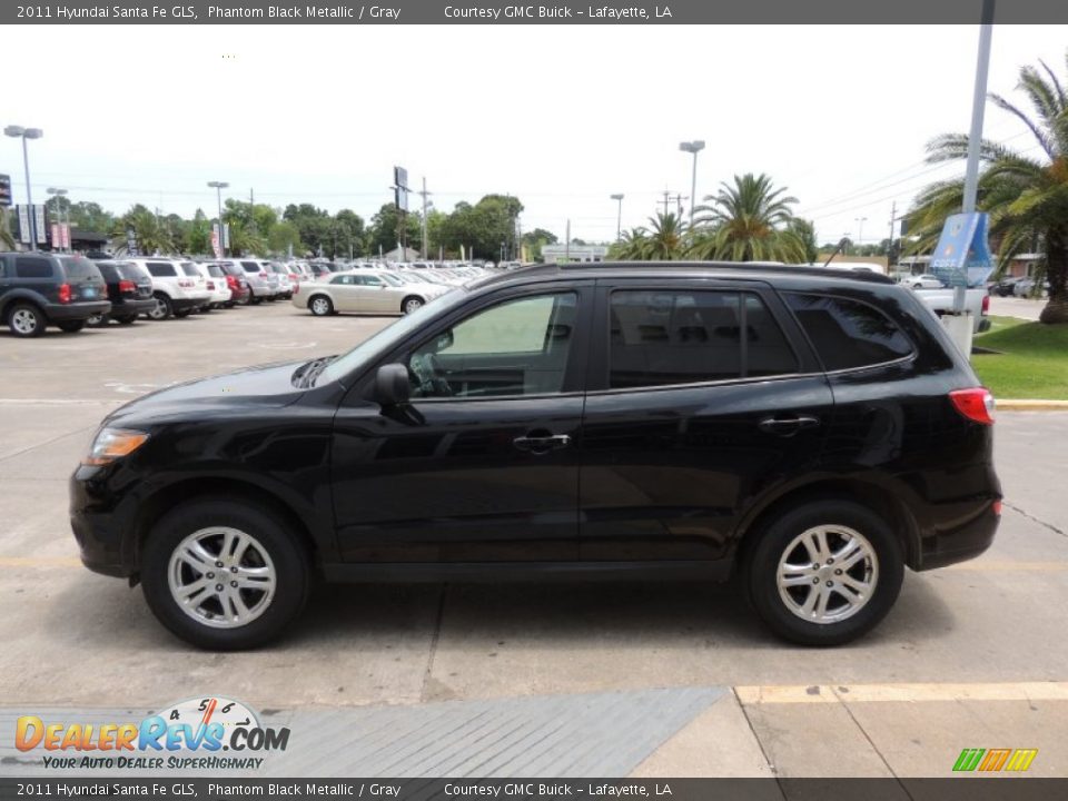 2011 Hyundai Santa Fe GLS Phantom Black Metallic / Gray Photo #5