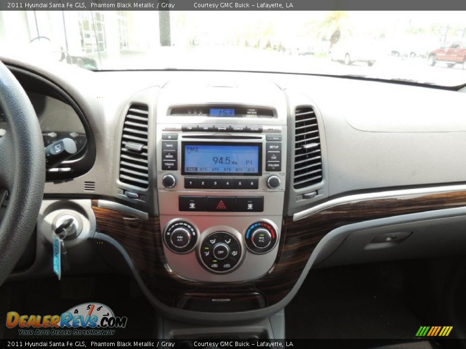 2011 Hyundai Santa Fe GLS Phantom Black Metallic / Gray Photo #17