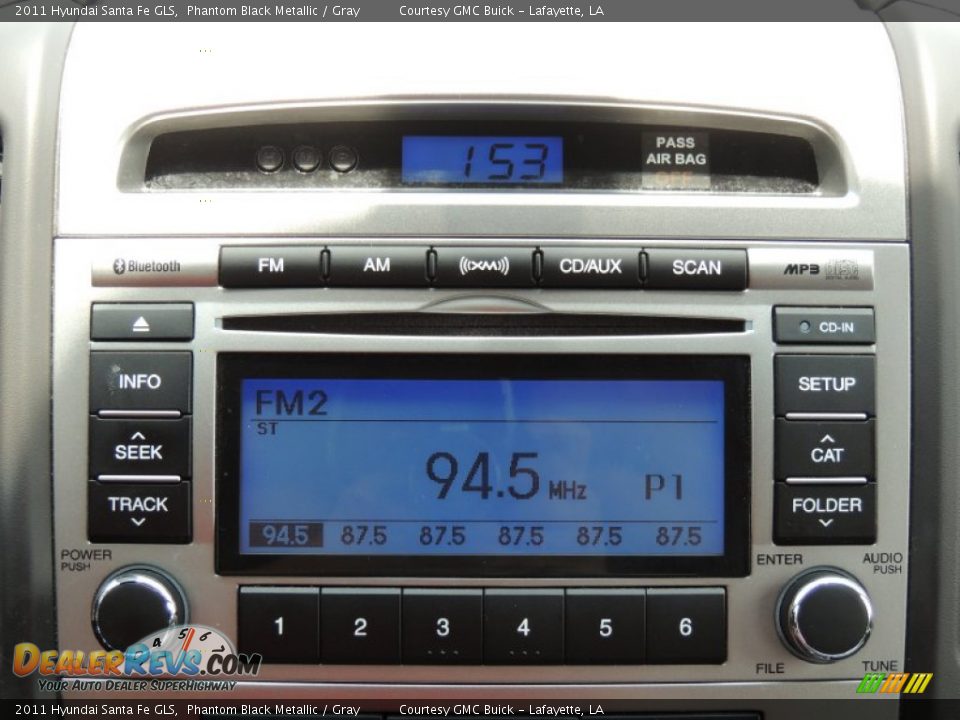 2011 Hyundai Santa Fe GLS Phantom Black Metallic / Gray Photo #18