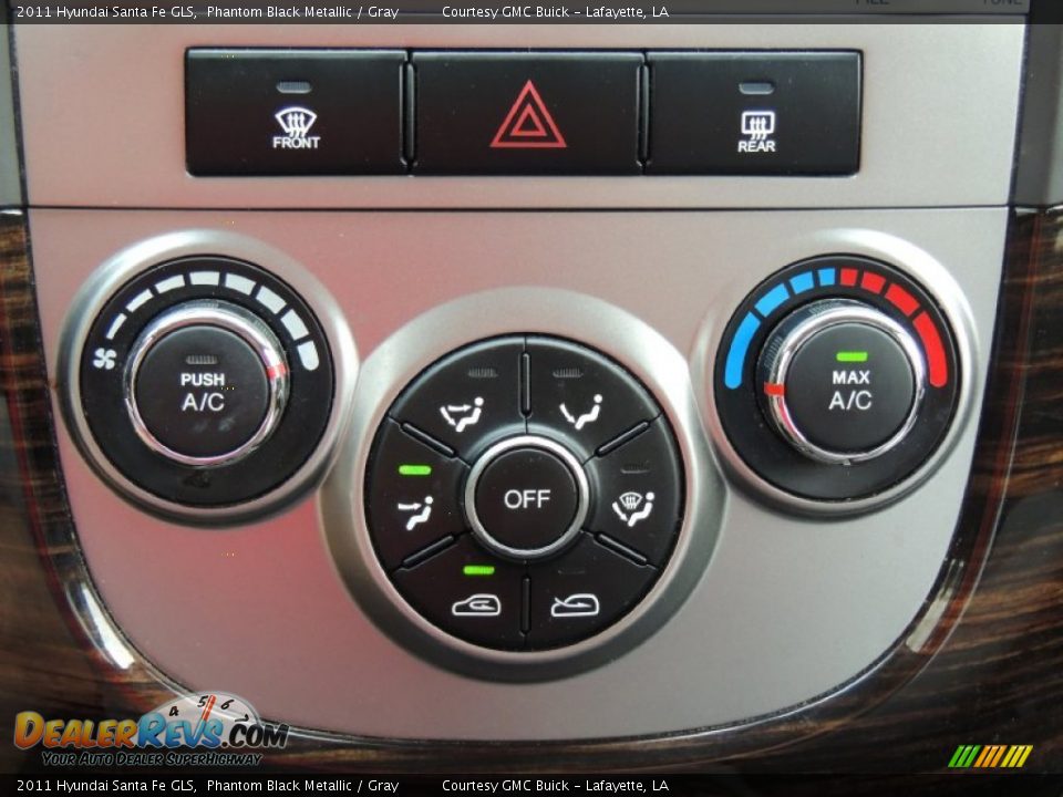 2011 Hyundai Santa Fe GLS Phantom Black Metallic / Gray Photo #19