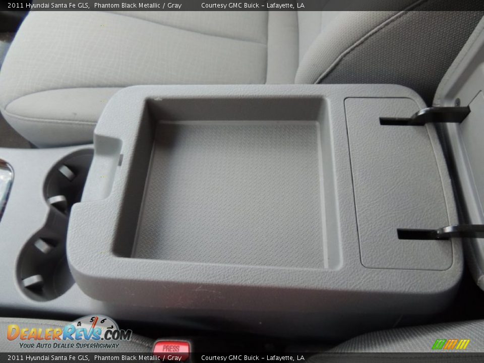 2011 Hyundai Santa Fe GLS Phantom Black Metallic / Gray Photo #22