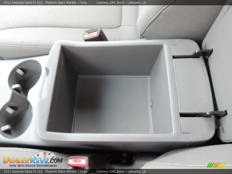 2011 Hyundai Santa Fe GLS Phantom Black Metallic / Gray Photo #23