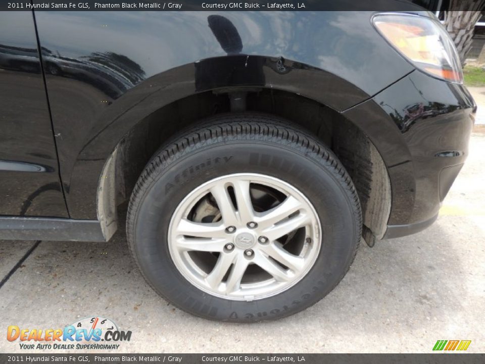 2011 Hyundai Santa Fe GLS Phantom Black Metallic / Gray Photo #24