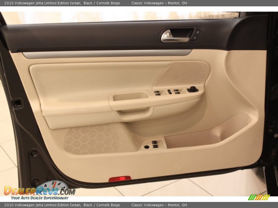 2010 Volkswagen Jetta Limited Edition Sedan Black / Cornsilk Beige Photo #4