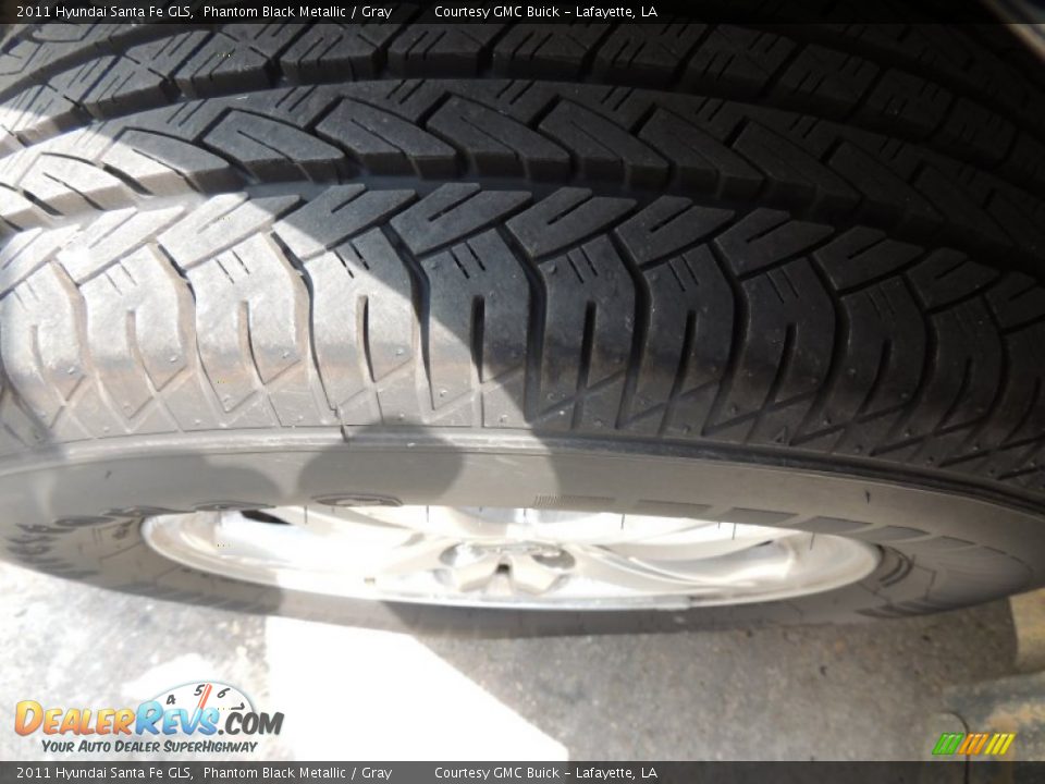 2011 Hyundai Santa Fe GLS Phantom Black Metallic / Gray Photo #25