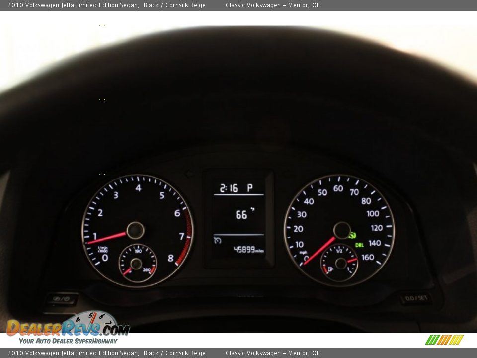 2010 Volkswagen Jetta Limited Edition Sedan Black / Cornsilk Beige Photo #8