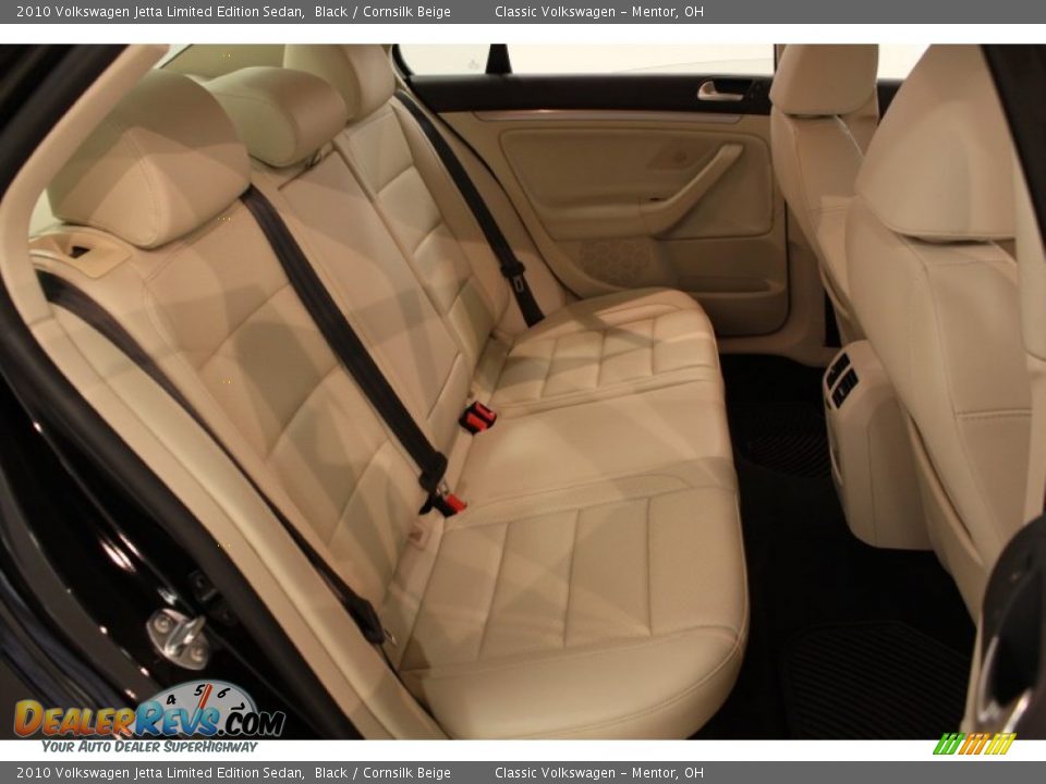 2010 Volkswagen Jetta Limited Edition Sedan Black / Cornsilk Beige Photo #12