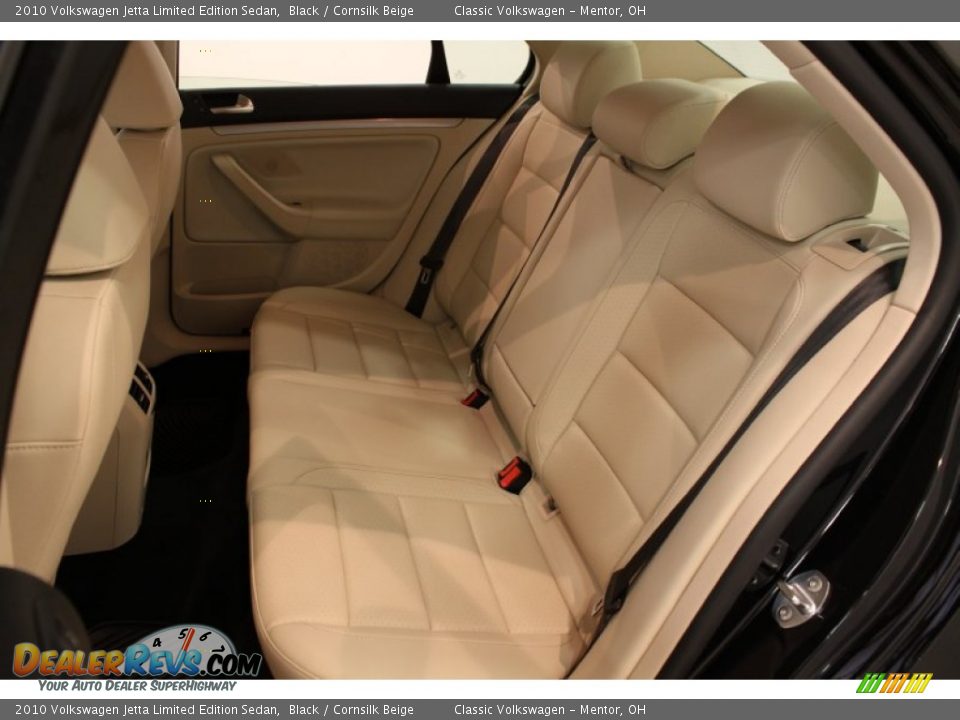 2010 Volkswagen Jetta Limited Edition Sedan Black / Cornsilk Beige Photo #13