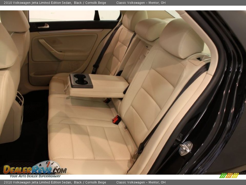 2010 Volkswagen Jetta Limited Edition Sedan Black / Cornsilk Beige Photo #14