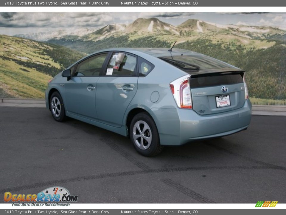 2013 Toyota Prius Two Hybrid Sea Glass Pearl / Dark Gray Photo #2