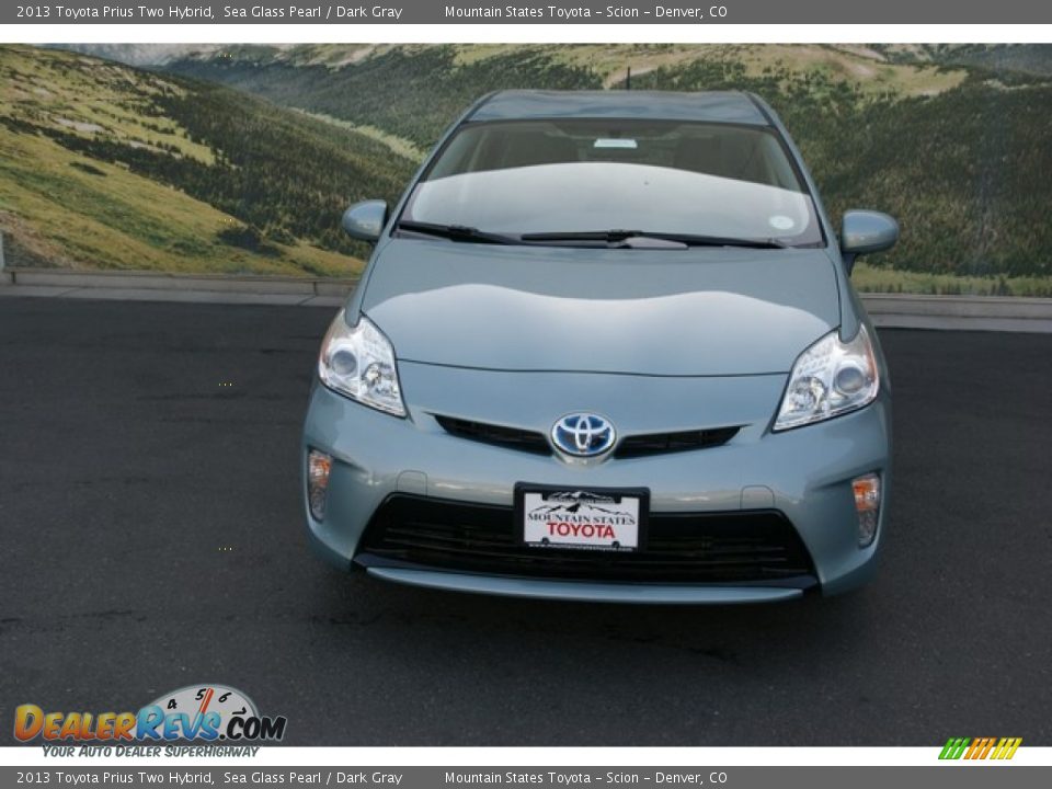 2013 Toyota Prius Two Hybrid Sea Glass Pearl / Dark Gray Photo #3