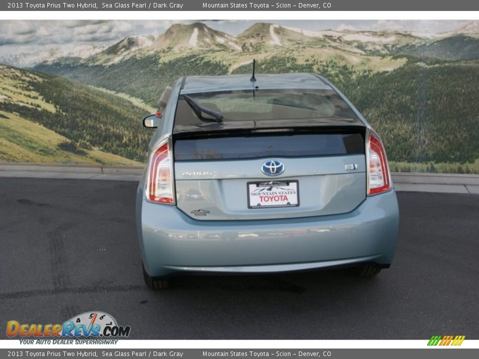 2013 Toyota Prius Two Hybrid Sea Glass Pearl / Dark Gray Photo #4
