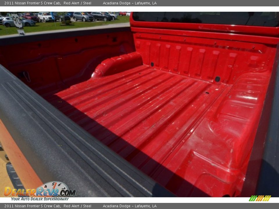 2011 Nissan Frontier S Crew Cab Red Alert / Steel Photo #6