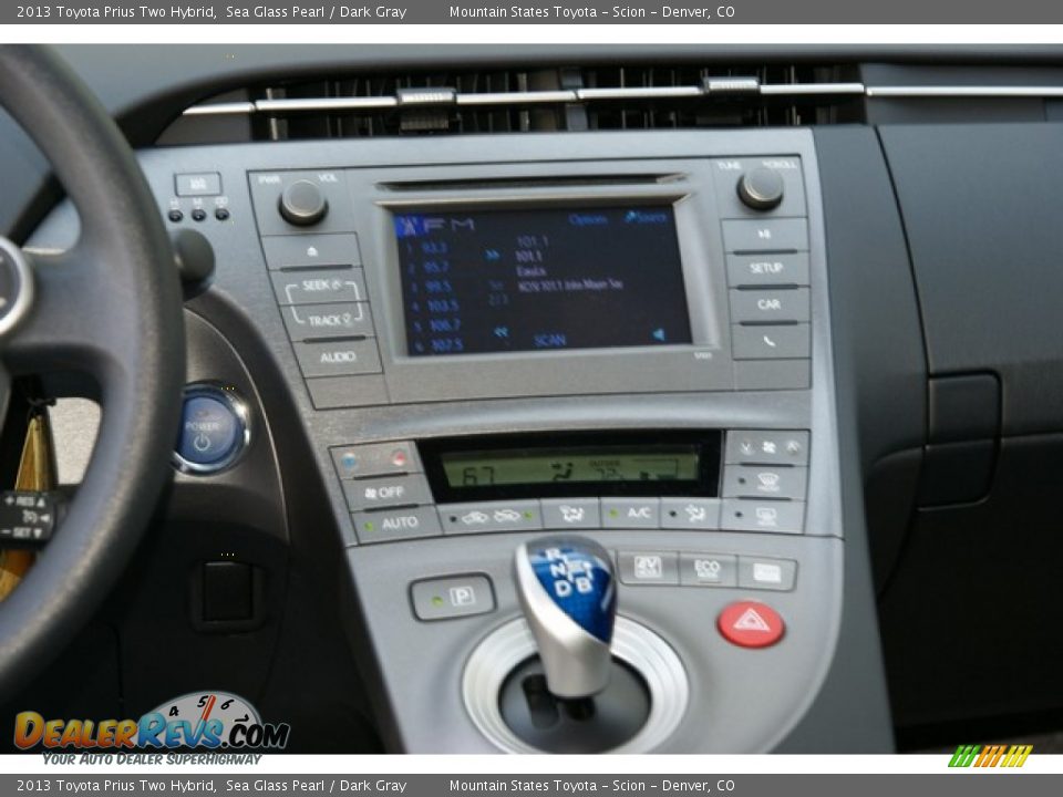 2013 Toyota Prius Two Hybrid Sea Glass Pearl / Dark Gray Photo #6