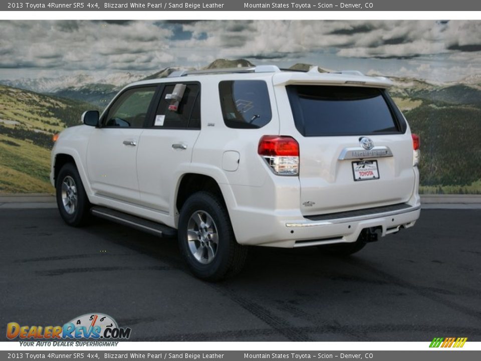 2013 Toyota 4Runner SR5 4x4 Blizzard White Pearl / Sand Beige Leather Photo #2