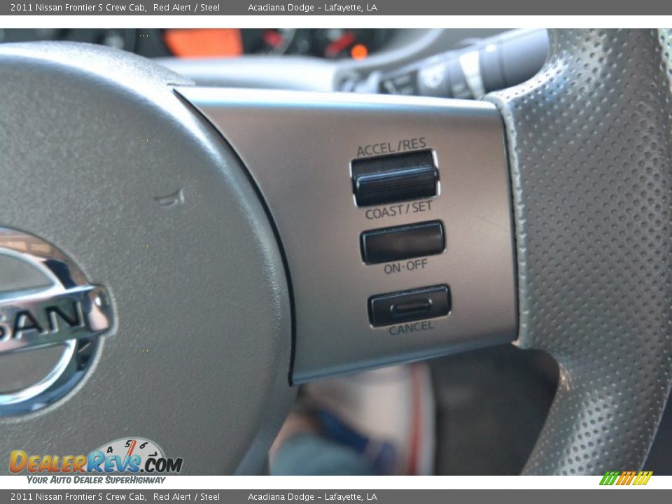 2011 Nissan Frontier S Crew Cab Red Alert / Steel Photo #18
