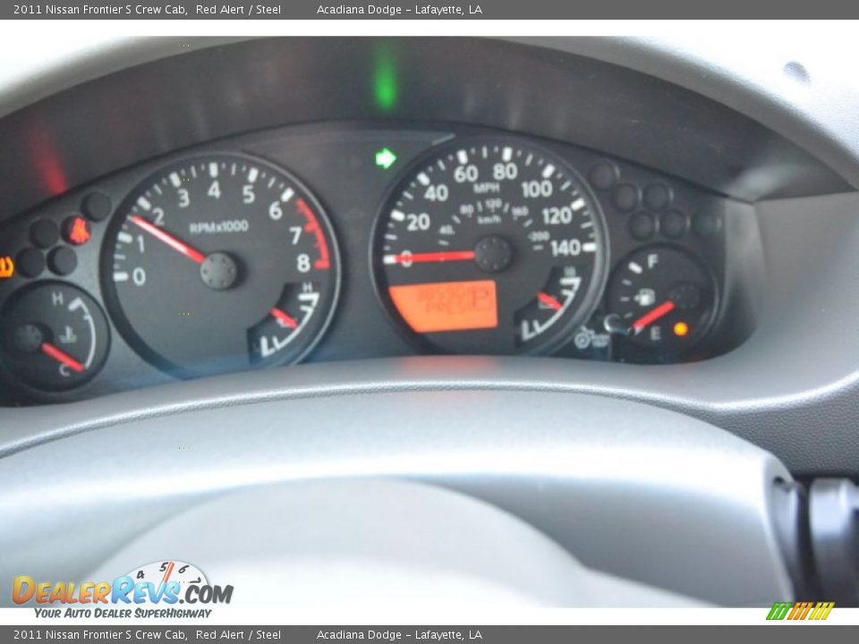 2011 Nissan Frontier S Crew Cab Red Alert / Steel Photo #19