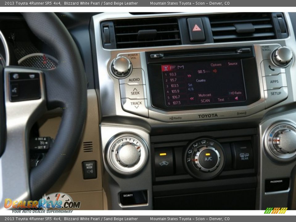 2013 Toyota 4Runner SR5 4x4 Blizzard White Pearl / Sand Beige Leather Photo #6