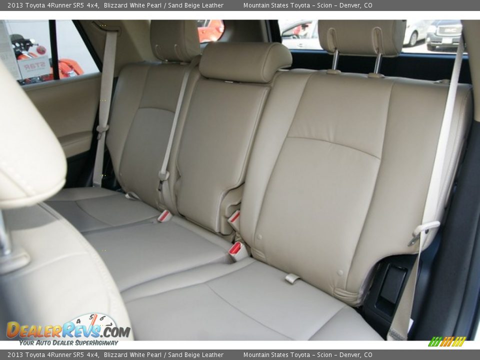 2013 Toyota 4Runner SR5 4x4 Blizzard White Pearl / Sand Beige Leather Photo #7