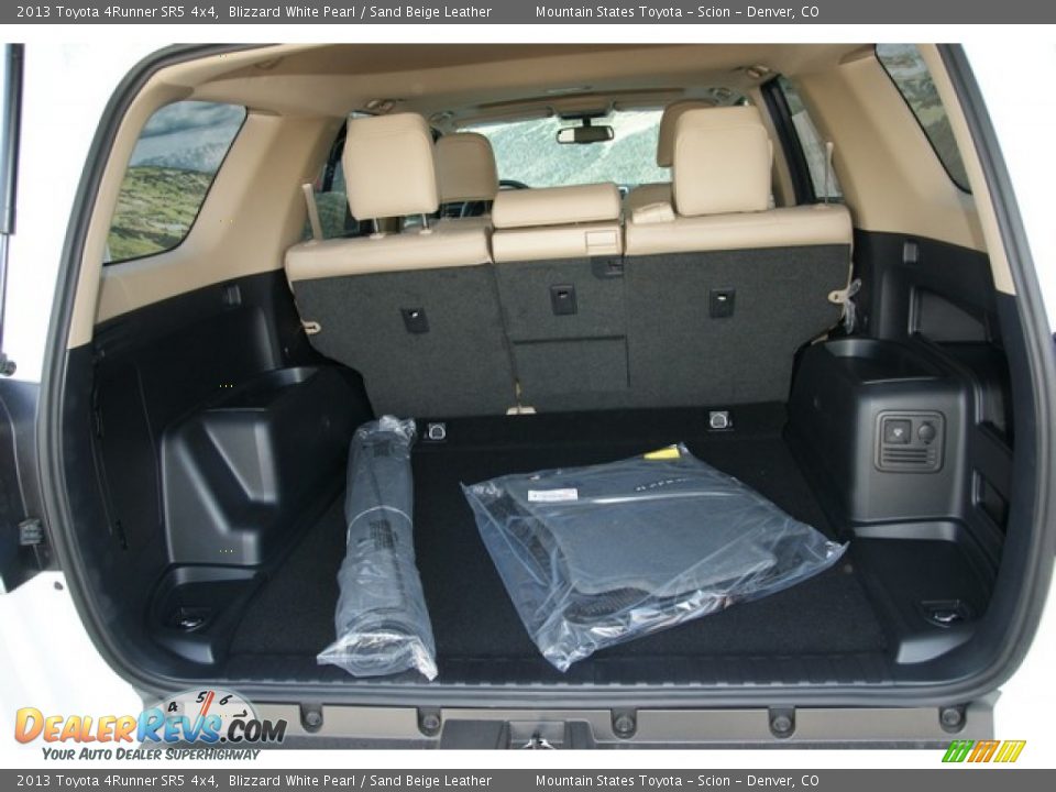 2013 Toyota 4Runner SR5 4x4 Blizzard White Pearl / Sand Beige Leather Photo #8