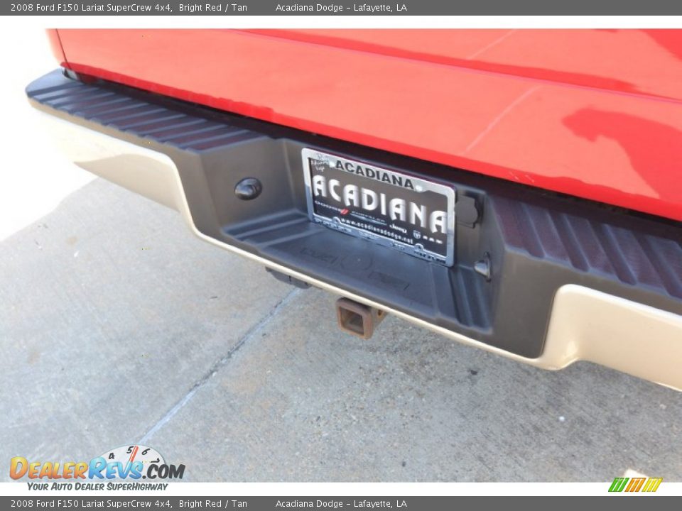 2008 Ford F150 Lariat SuperCrew 4x4 Bright Red / Tan Photo #5