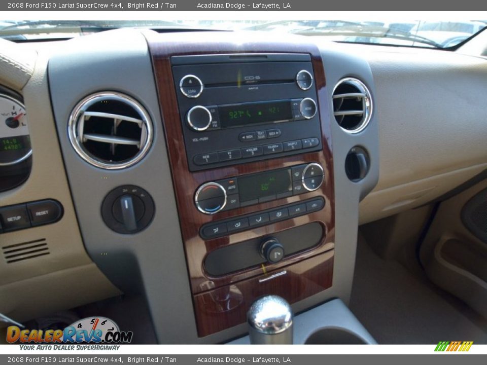 2008 Ford F150 Lariat SuperCrew 4x4 Bright Red / Tan Photo #22
