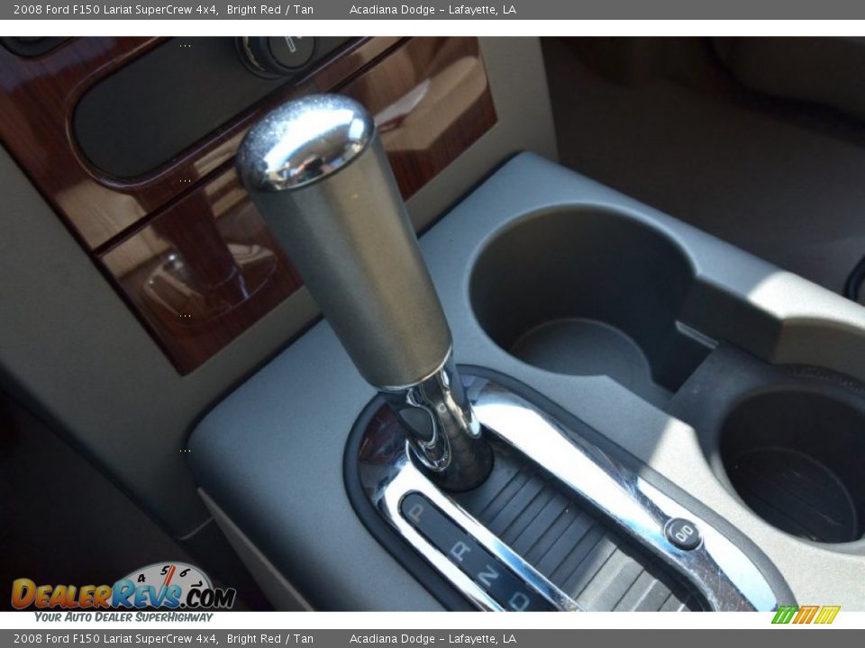 2008 Ford F150 Lariat SuperCrew 4x4 Bright Red / Tan Photo #23