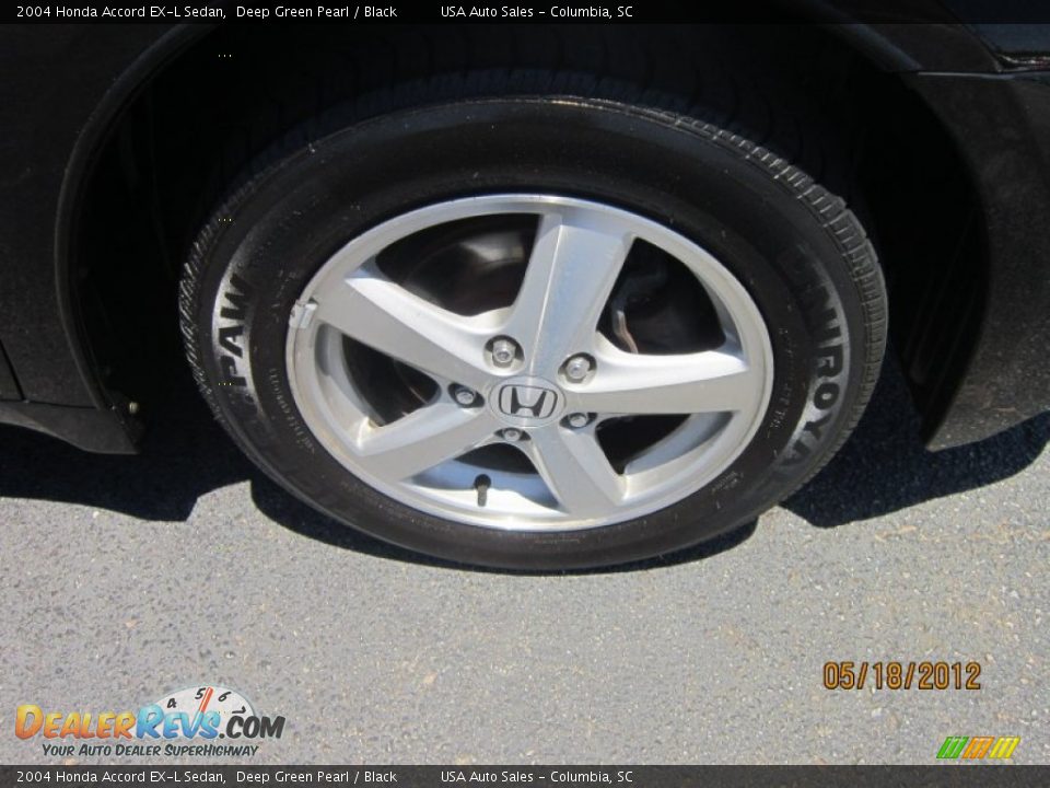 2004 Honda Accord EX-L Sedan Deep Green Pearl / Black Photo #4