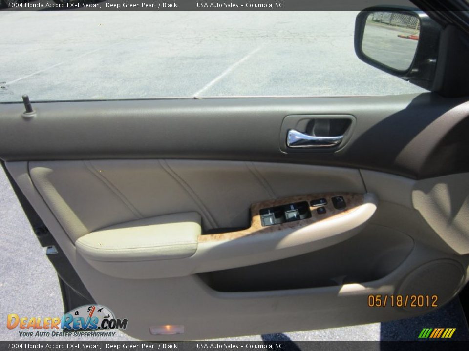 2004 Honda Accord EX-L Sedan Deep Green Pearl / Black Photo #10
