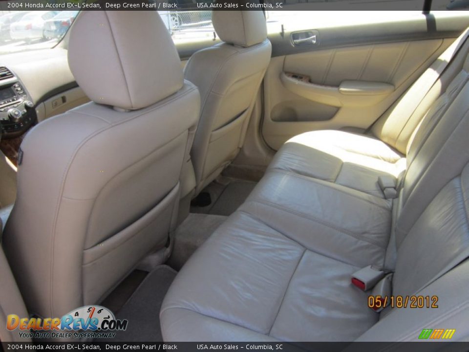 2004 Honda Accord EX-L Sedan Deep Green Pearl / Black Photo #13
