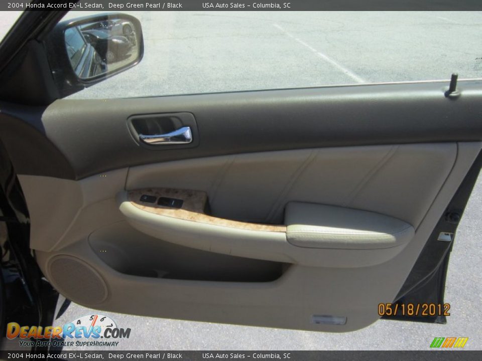 2004 Honda Accord EX-L Sedan Deep Green Pearl / Black Photo #14
