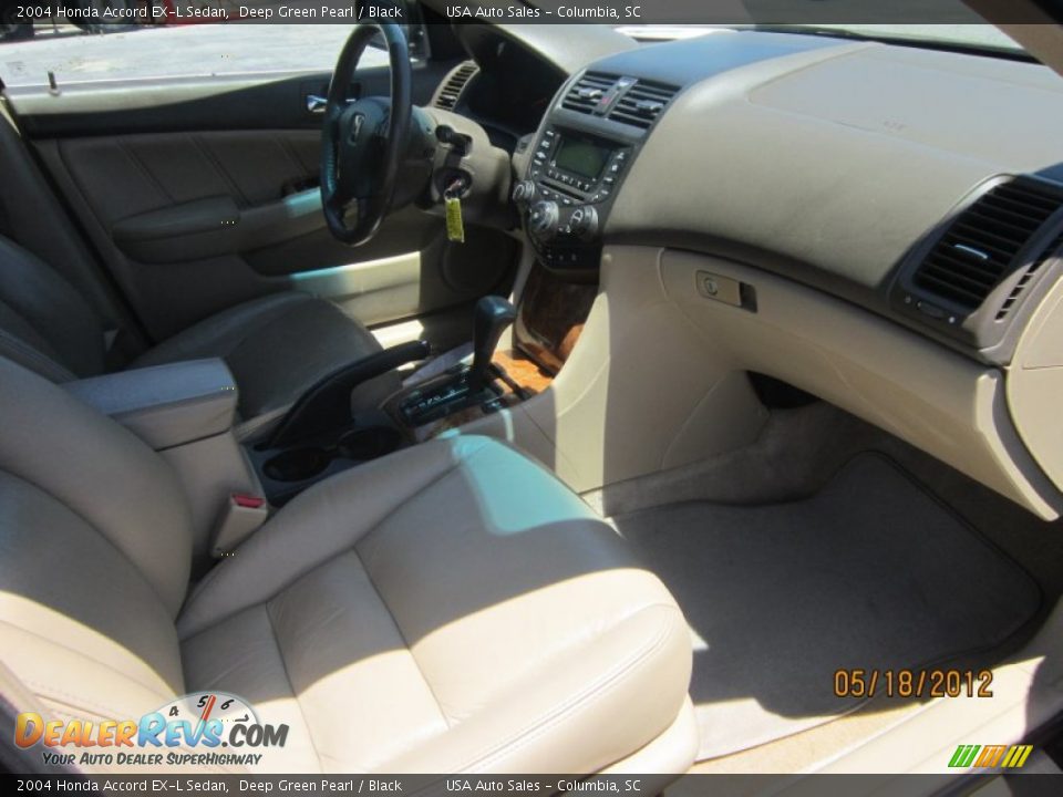 2004 Honda Accord EX-L Sedan Deep Green Pearl / Black Photo #15