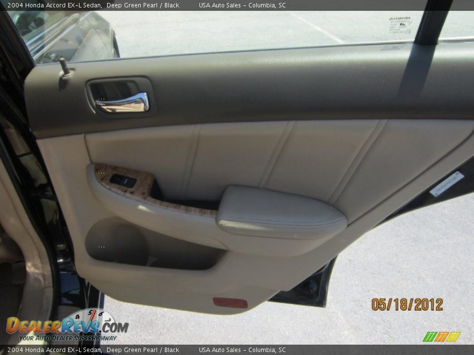 2004 Honda Accord EX-L Sedan Deep Green Pearl / Black Photo #16