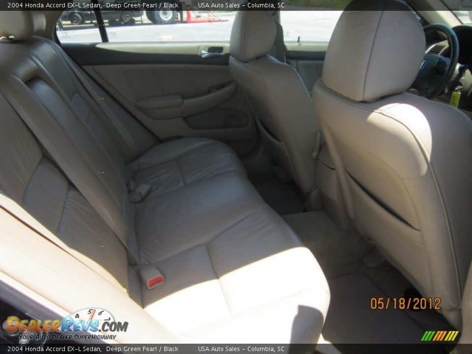2004 Honda Accord EX-L Sedan Deep Green Pearl / Black Photo #17