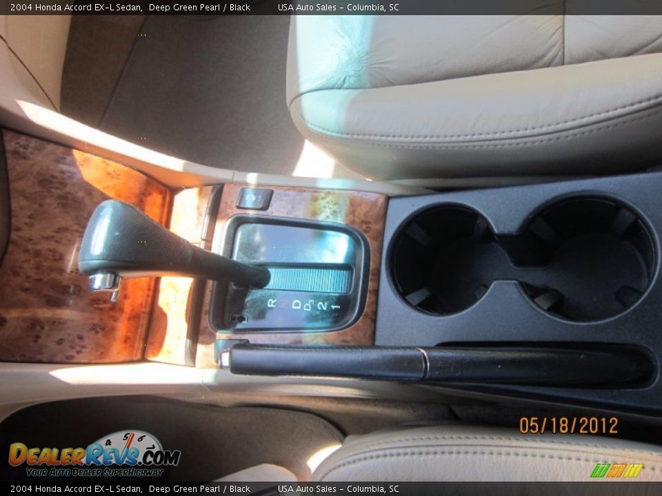 2004 Honda Accord EX-L Sedan Deep Green Pearl / Black Photo #19